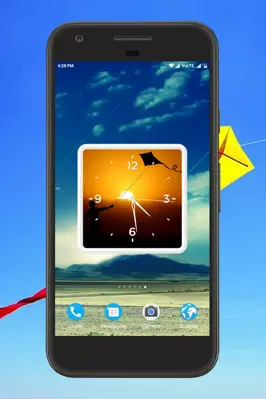 Kite Clock Live Wallpaper android App screenshot 0