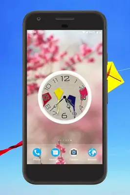 Kite Clock Live Wallpaper android App screenshot 2