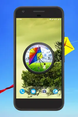 Kite Clock Live Wallpaper android App screenshot 3