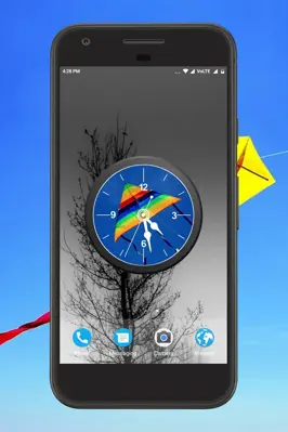 Kite Clock Live Wallpaper android App screenshot 4